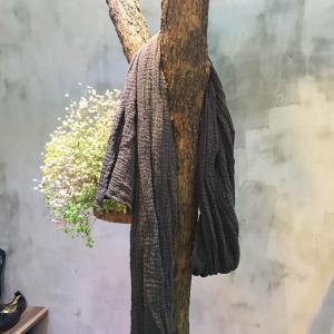 Korean Fashion Pleated Linen Plain Scarf Long Scarf For Woman