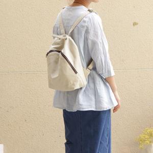 Preppy Style Plain Canvas Backpacks for Women
