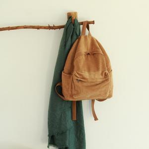 Ulzzang Style Korean Corduroy Backpack