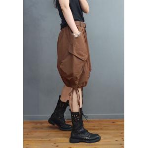 Solid Colors Belted Bloomers Shorts Trendy 90s Ripped Shorts