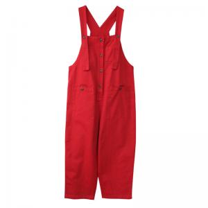 Fall Style Casual Cotton Dungarees Loose Straight Legs Overalls