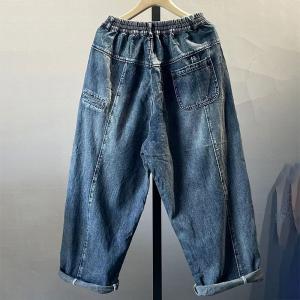 Soft Denim Baggy Boyfriend Jeans Stone Wash Fall Jeans