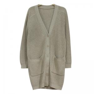 Street Style Midi Cardigan Mulberry Silk and Cashmere Soft Overcoat