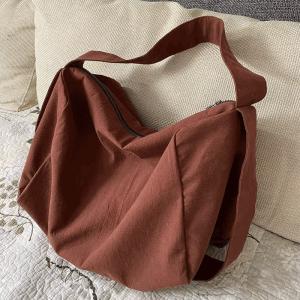 Casual Cotton Linen Lazy Hobo Bag