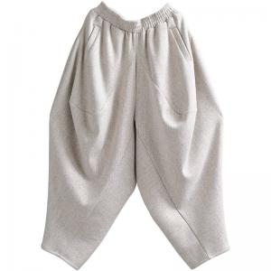 Comfy Designer Harem Pants Wool Blend Customized Pants