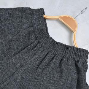 Wool Blend Dark Gray Designer Elephant Pants