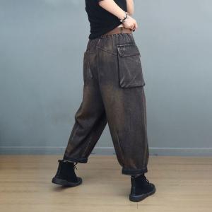 Big Patched Pockets 90s Cargo Jeans