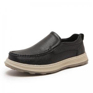 Unisex Leather Casual Comfy Slip-On Footwear
