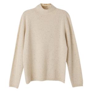 High Collar Wool Plain Seamless Sweater
