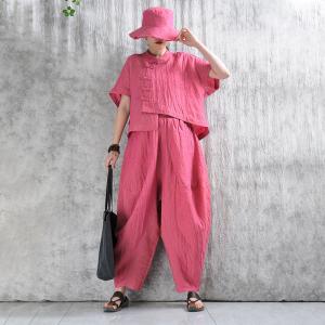 Yarn-Dyed Linen Customized Designer Harem Pants