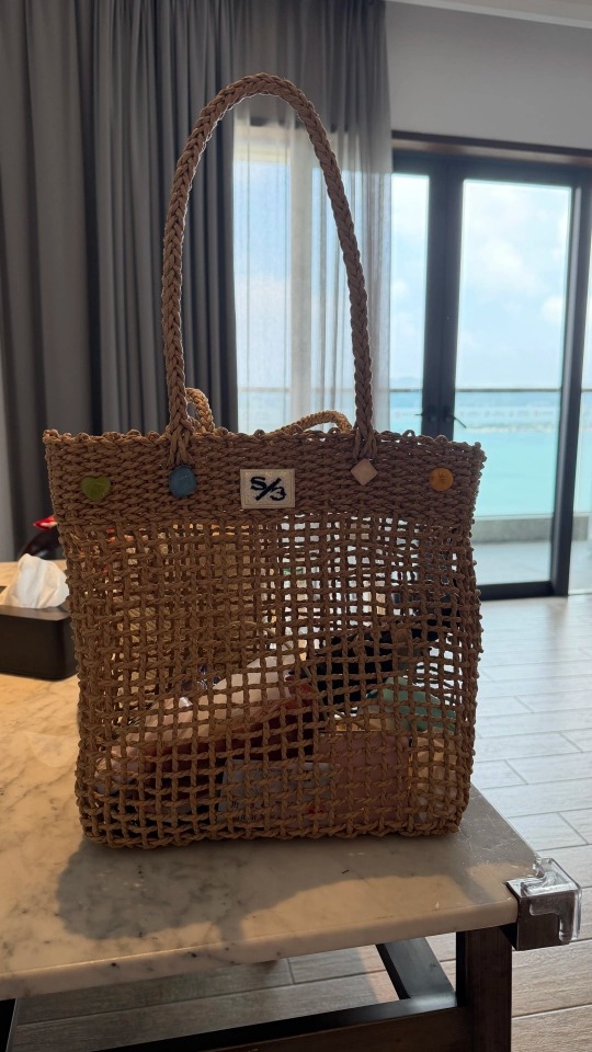 So unique compared to standard woven bags. Love the little gems