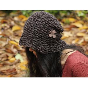 Low-cost Stereo Flower Hollow-out Visor Hat Knit Hat