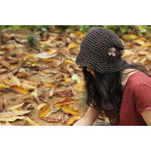Low-cost Stereo Flower Hollow-out Visor Hat Knit Hat