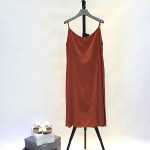 Solid Color Cami Dress Casual Linen Cotton Sundress