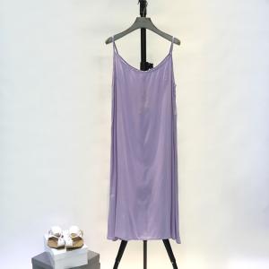 Solid Color Cami Dress Casual Linen Cotton Sundress