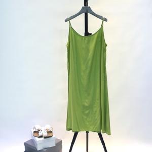 Solid Color Cami Dress Casual Linen Cotton Sundress