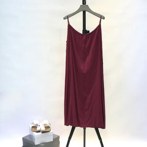 Solid Color Cami Dress Casual Linen Cotton Sundress