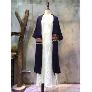 Folk Style Ethnic Embroidery Retro Cardigan Sequins Chinese Coat