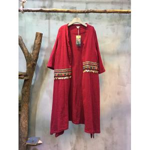 Folk Style Ethnic Embroidery Retro Cardigan Sequins Chinese Coat