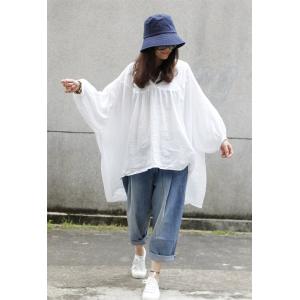 2017 Summer Plus Size Plain Blouse Asymmetric Linen Ladies Shirt