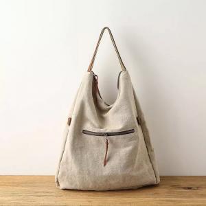 High-End Cotton Linen Embroidered Bag Ethnic Womans Shoulder Bag