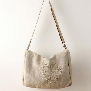 High-End Cotton Linen Embroidered Bag Ethnic Womans Shoulder Bag