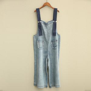 2017 Autumn Loose Denim Jumpsuits Womans Fashion Casual Jumpsuits