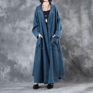 plus size denim duster