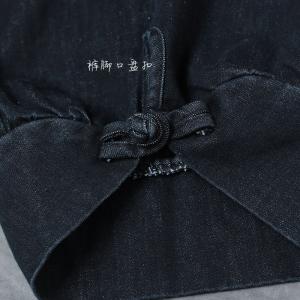 Chinese Vintage Rose Embroidered Balloon Pants Pankou Decoration Baggy Jeans