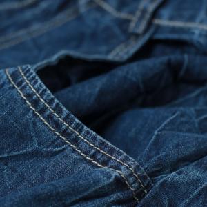 Vintage Fashion Plus Size Baggy Jeans Womans Blue Denim Pants
