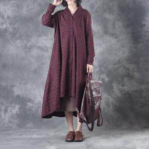 Ladylike Long Sleeve Oversized Cardigan Asymmetrical Winter Outerwear