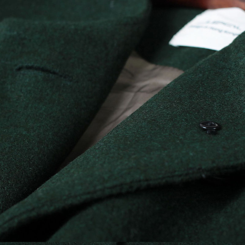 Big Pockets Plaid Matching Woolen Green Coat Womans Plus Size Winter ...