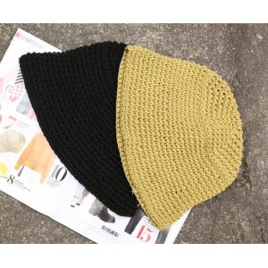 Hand Knitting Elastic Casual Womans Cotton Linen Hat