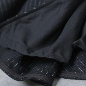 Pinstriped Draped Black Designer Blazers with Baggy Genie Pants