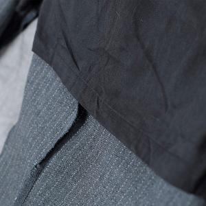 Original Design Woolen Short Blazers with Loose Gray Harem Pants
