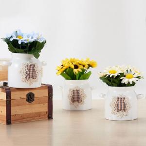 Mini Artificial Sunflower Bonsai Bouquet Fake Flowers for Home