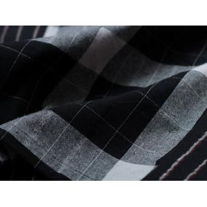 Large Size Checkered Kaftan Dress Belted Cotton Linen Dress