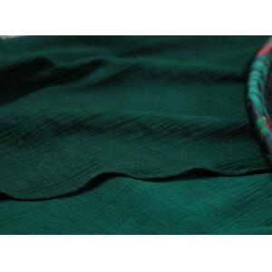 Bamboo Leaf Front Slit Green Dress Loose Draped Maxi Dress