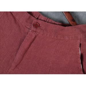 Linen Wide Leg Trousers Womans Gaucho Pants