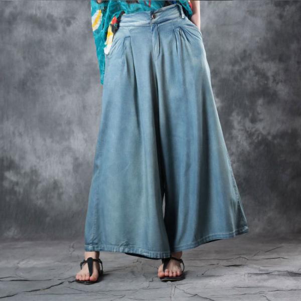 Street Fashion Soft Wide Leg Jeans Womans Palazzo Jeans