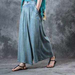 Street Fashion Soft Wide Leg Jeans Womans Palazzo Jeans