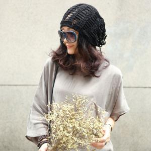 Street Fashion Hollow Out Knitting Beanie Handmade Womans Hat