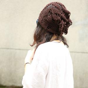 Street Fashion Hollow Out Knitting Beanie Handmade Womans Hat