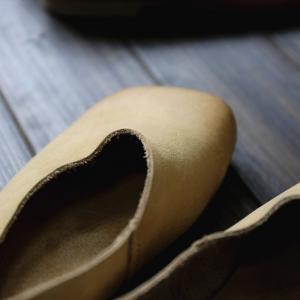 Square Toe Soft Leather Flats Plain Calf Slip-On