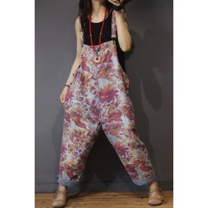 Pregnancy Fashion Printing Casual Jumpsuits Cotton Long Rompers