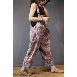 Pregnancy Fashion Printing Casual Jumpsuits Cotton Long Rompers