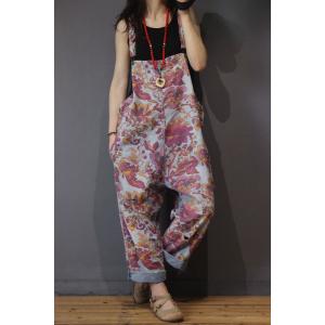 Pregnancy Fashion Printing Casual Jumpsuits Cotton Long Rompers