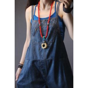 Preppy Style Denim Plus Size Rompers Womans Denim Rompers