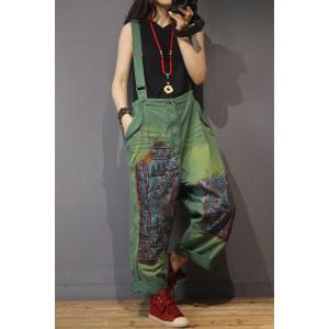 Individual Fashion Patchwork Plus Size Jumpsuits Casual Womans Jumper Overalls