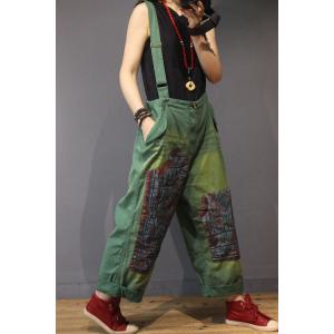Individual Fashion Patchwork Plus Size Jumpsuits Casual Womans Jumper Overalls
